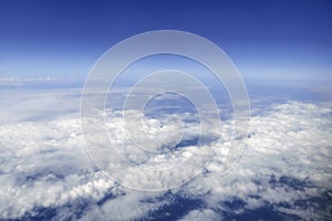 Sky Above the Clouds,ÃÂ Cloudscape background, Blue Sky and Fluffy Clouds